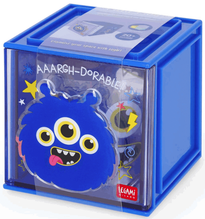 Legami Desk Storage Box - Cutie Cube, Monsteri
