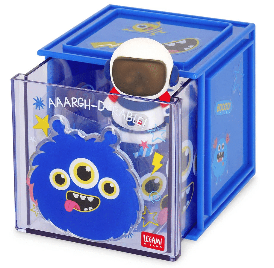 Legami Desk Storage Box - Cutie Cube, Monsteri - Image 4