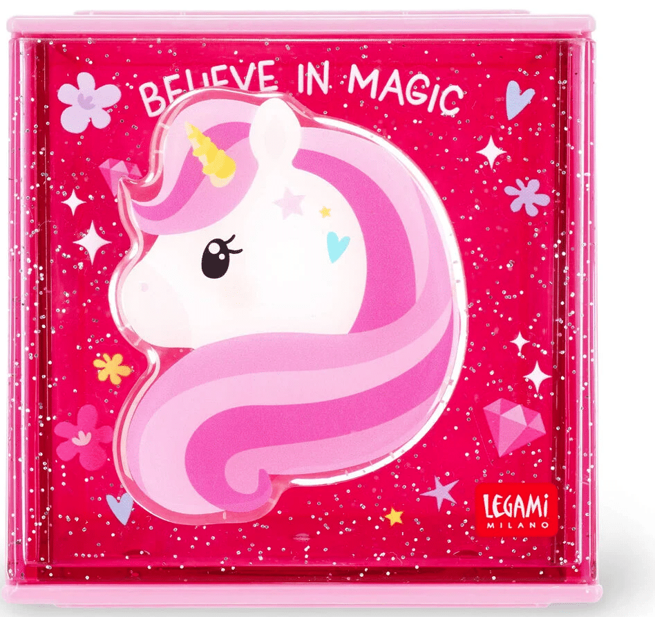 Legami Desk Storage Box - Cutie Cube, Unicorn - Image 5