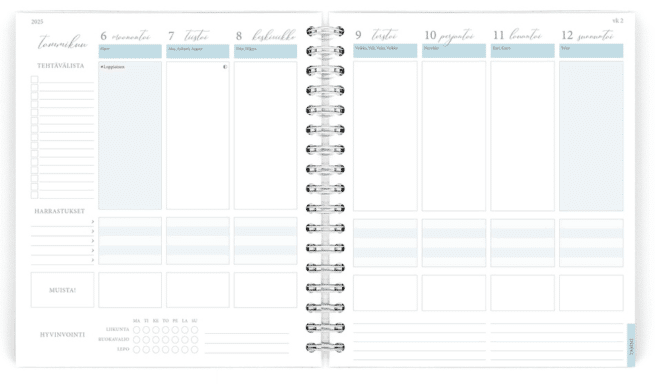 Life Planner 2026 viikkopäivyri - Image 2
