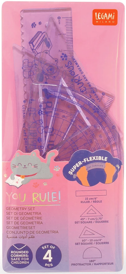 Legami Geometry set – You Rule!, Kitty