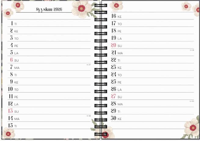 Life Planner Floral 2026 - Image 3