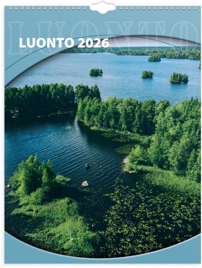 Luonto 2026 seinäkalenteri