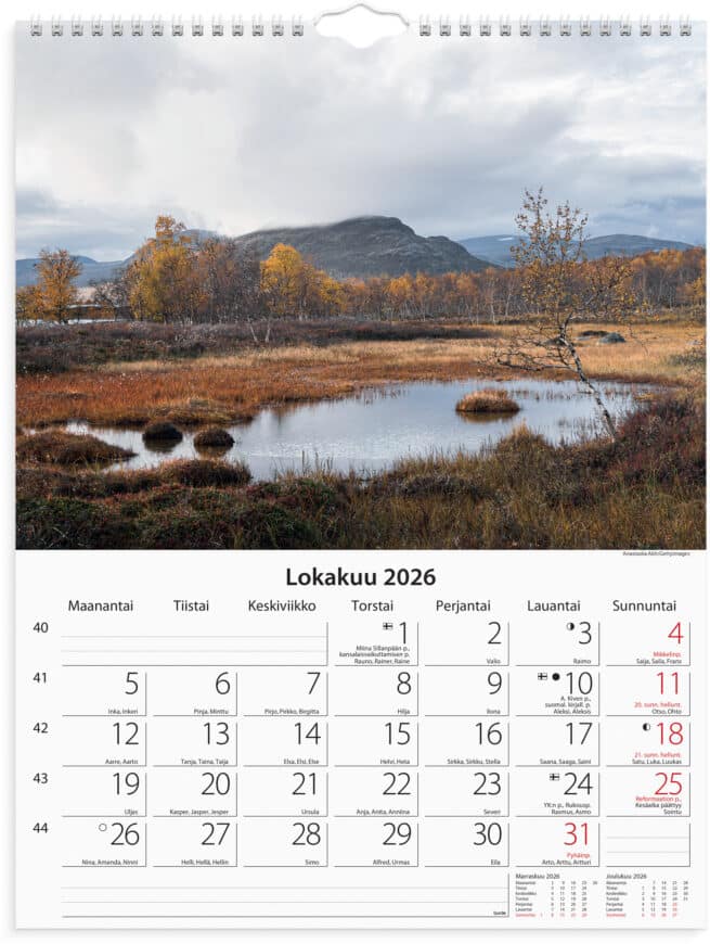 Luonto 2026 seinäkalenteri - Image 2