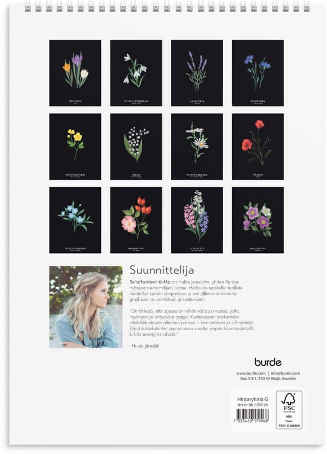 Kukka 2026 seinäkalenteri - Image 3