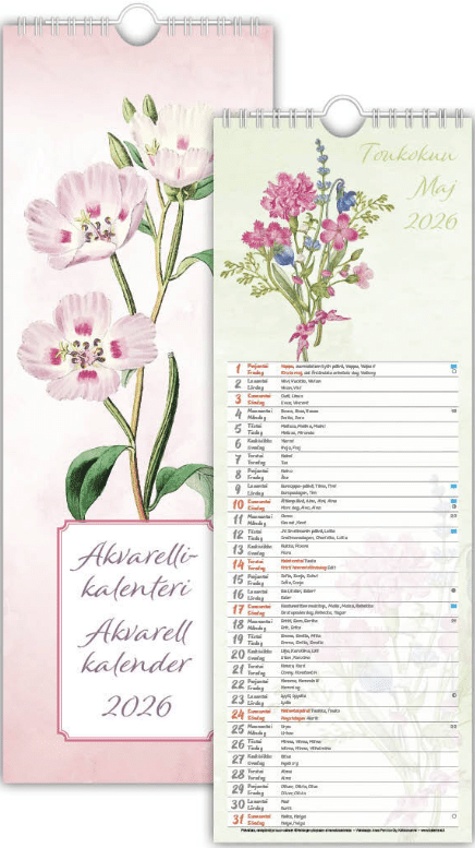 Akvarellikukat 2026