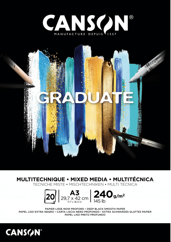 Canson Graduate mix media lehtiö A3
