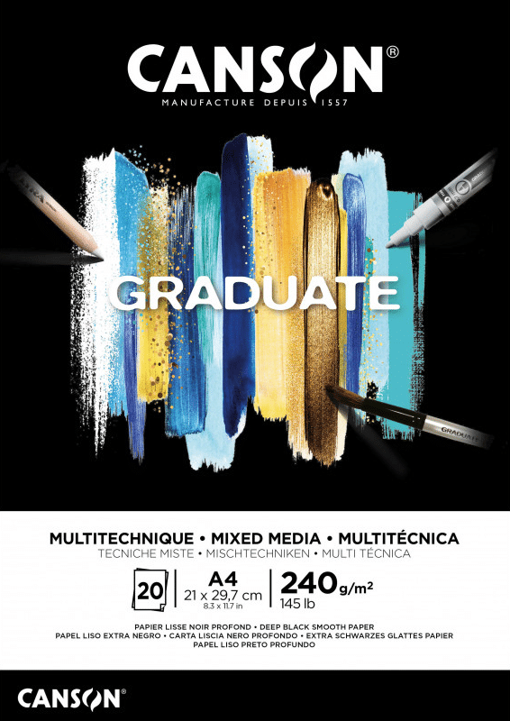 Canson Graduate mix media lehtiö A4
