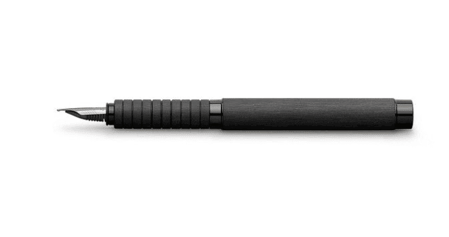 Faber-Castell Essentio Aluminium täytekynä, musta - Image 2