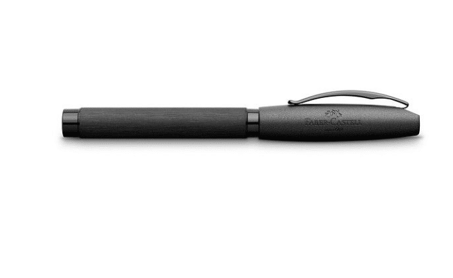 Faber-Castell Essentio Aluminium täytekynä, musta - Image 3