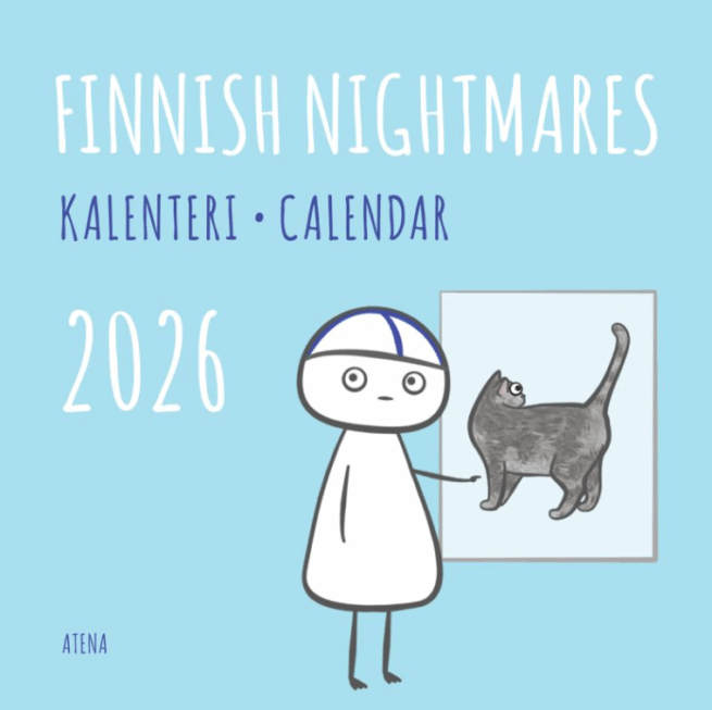Finnish Nightmares 2026 seinäkalenteri