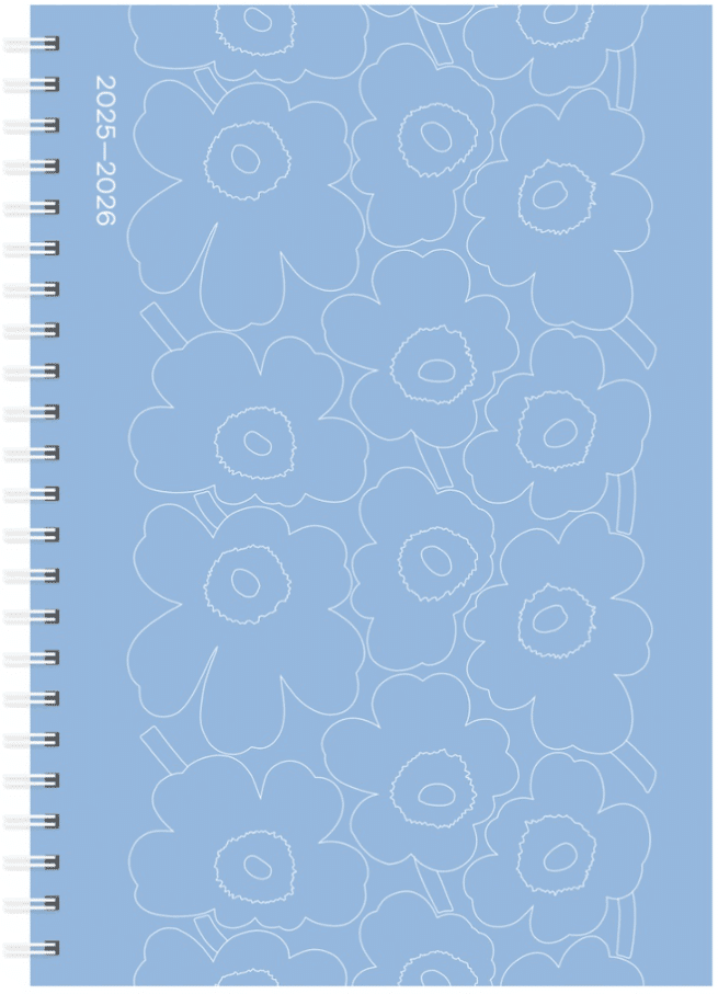 Marimekko Unikko piirto 2025-2026 lukuvuosikalenteri