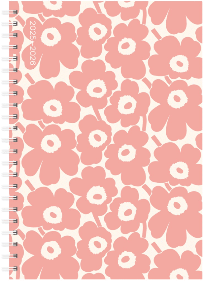 Marimekko pieni unikko 2025-2026 lukuvuosikalenteri
