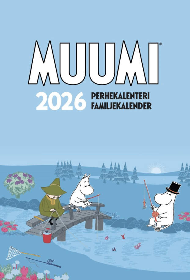 Muumi onkijat perhekalenteri 2026