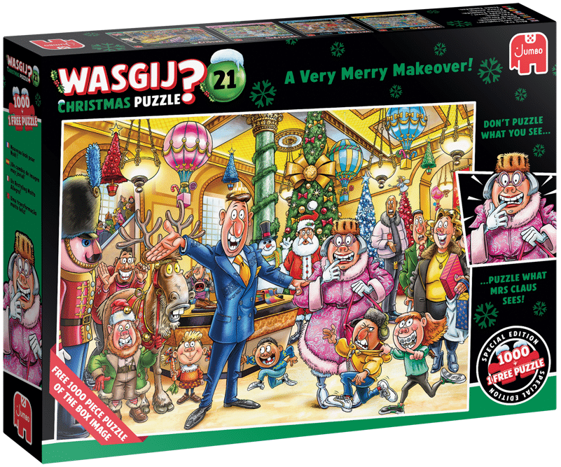 Wasgij Christmas 21 Very Merry Makeover, 2 x 1000 palaa