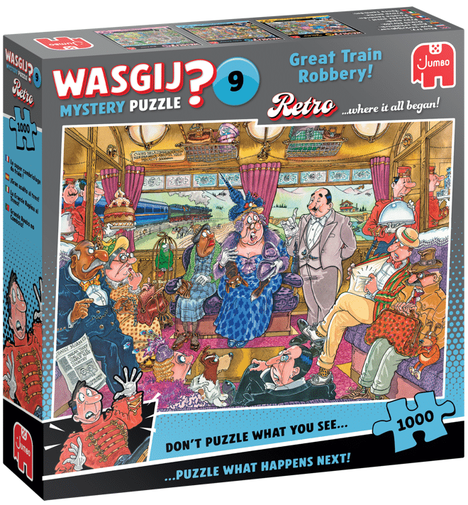 Wasgij Retro Mystery 9 Great Train Robbery!,  1000 palaa