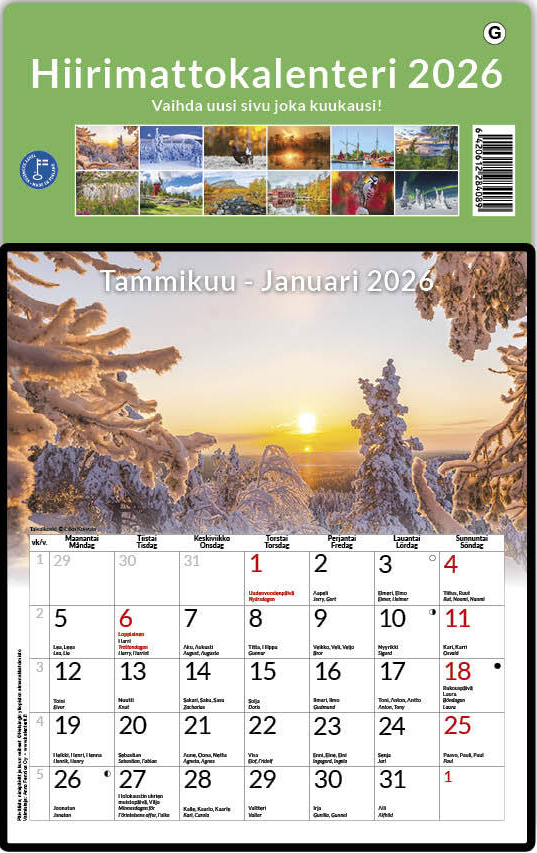 Hiirimattokalenteri 2026