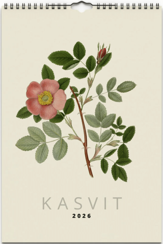 Art Collection Kasvit 2026 seinäkalenteri