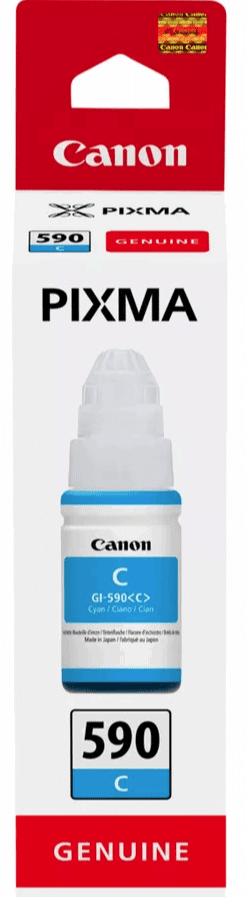 Canon GI-590C mustepullo, cyan