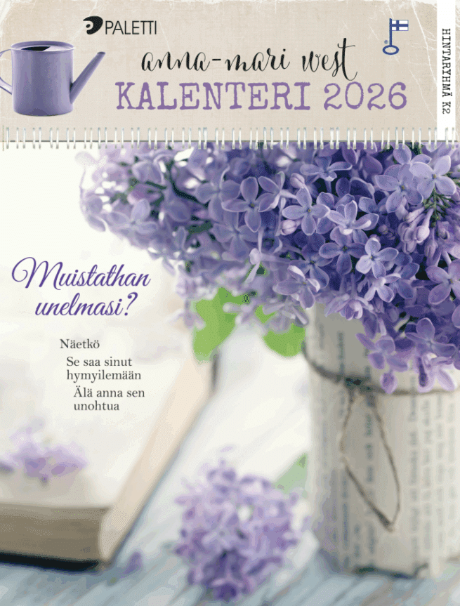 Anna-Mari West 2026 seinäkalenteri