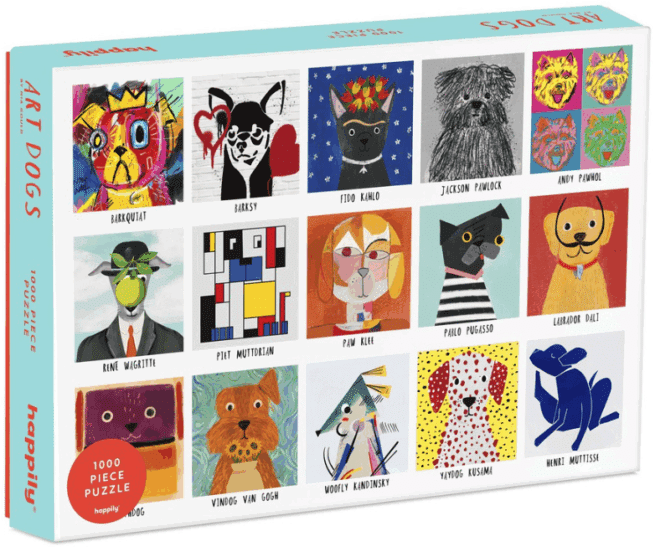 Art Dogs palapeli, 1000 palaa