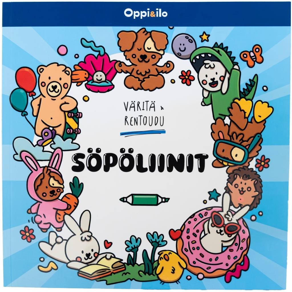 Väritä ja rentoudu SÖPÖLIINIT