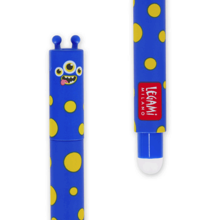 Legami pyyhittävä geelikynä Monsteri, sininen muste - Image 2