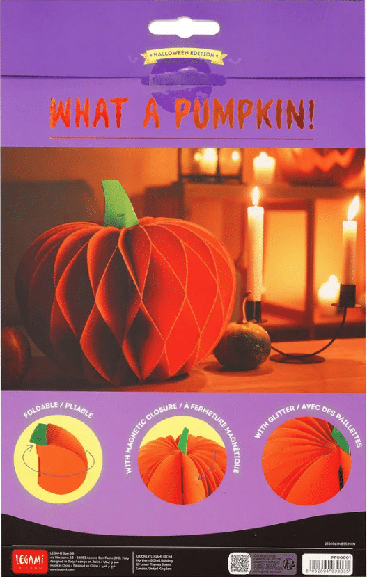 Legami what a pumpkin! paperinen halloween kurpitsa