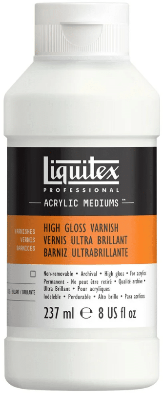 Liquitex Professional high gloss varnish 237 ml, erittäin kiiltävä vernissa