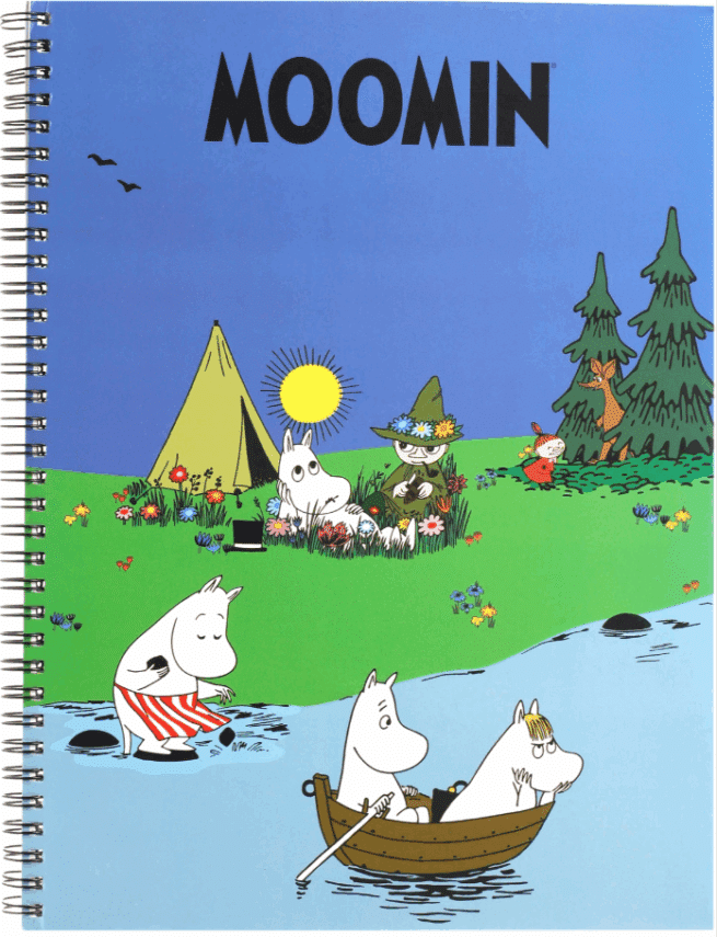 Muumi muistikirja A4, Vesillä