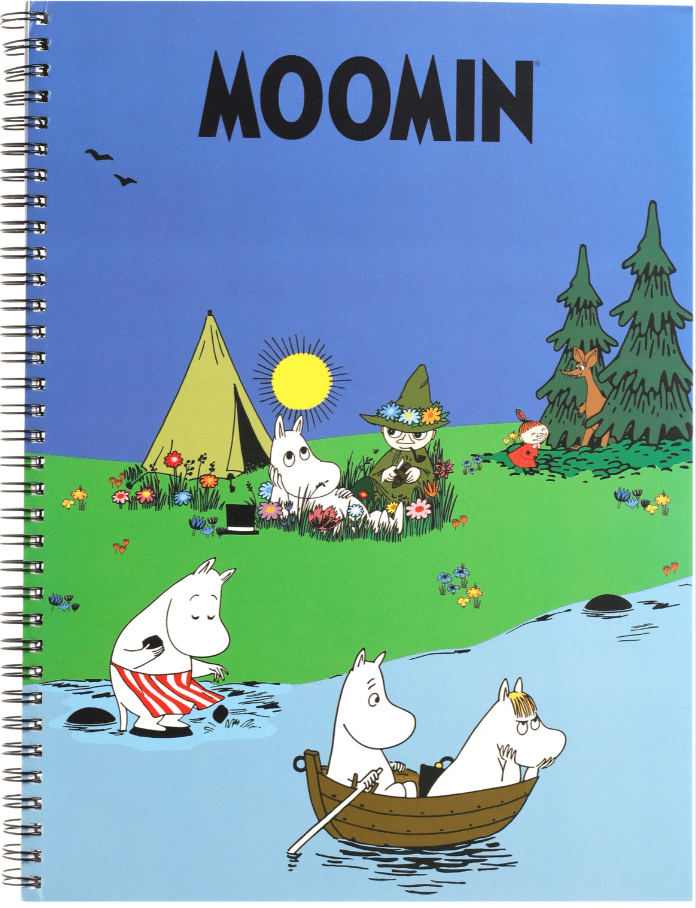 Muumi muistikirja A4, Vesillä