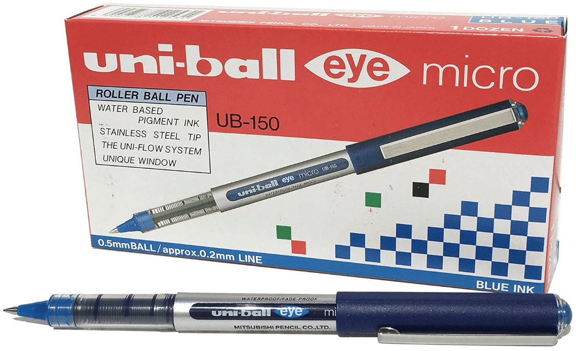 Uni ball UB-150 eko sininen rollerkynä, 12 kpl/rasia