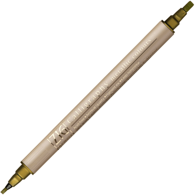 Zig Calligraphy MS-8400 kalligrafiakynä, metallic kulta