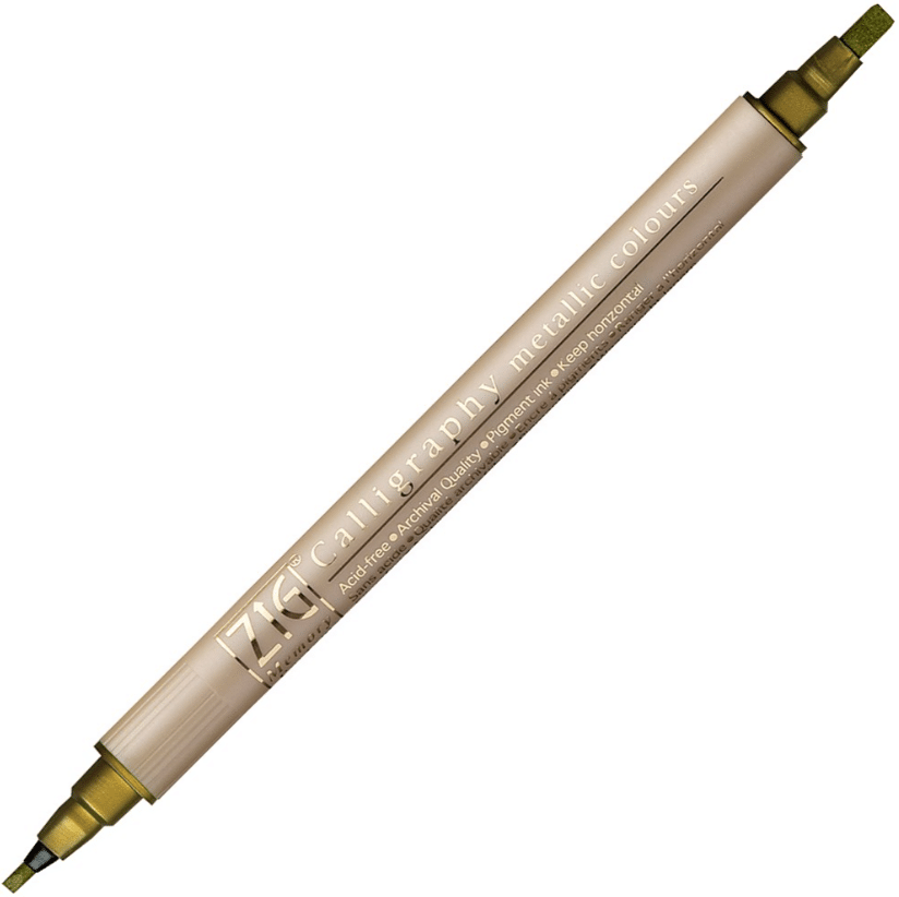 Zig Calligraphy MS-8400 kalligrafiakynä, metallic kulta