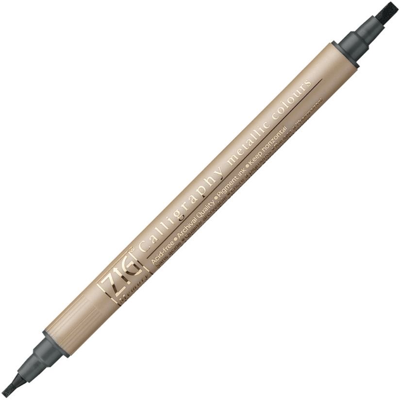 Zig Calligraphy MS-8400 kalligrafiakynä, metallic musta