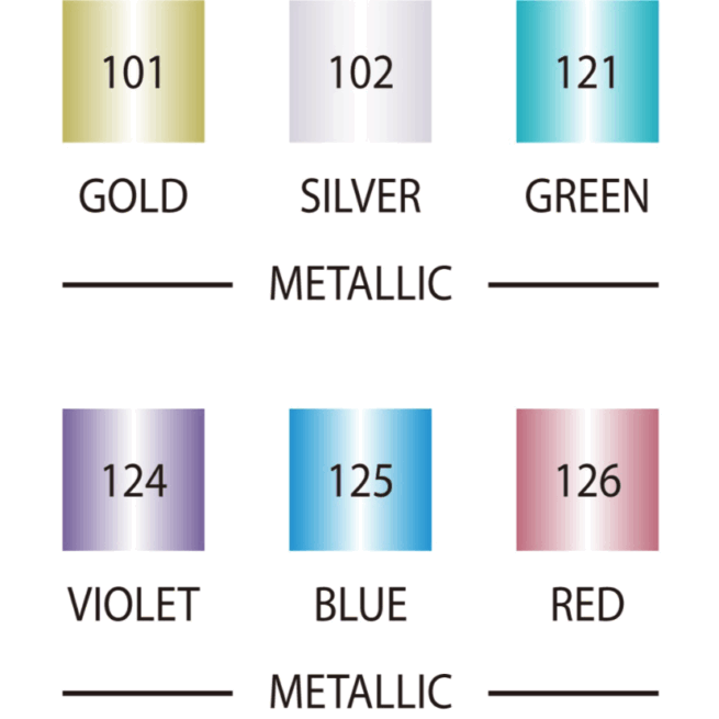 Zig Calligraphy MS-8400 kalligrafiakynä metallic set, 6 väriä - Image 2