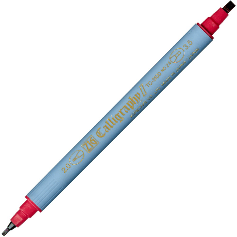 Zig Calligraphy TC-3100 viininpunainen nro 24 (wine red)