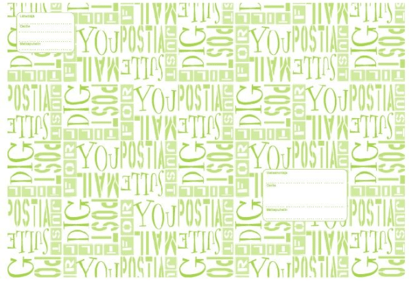 Aaltopussi J/6 valkoinen/vihreä