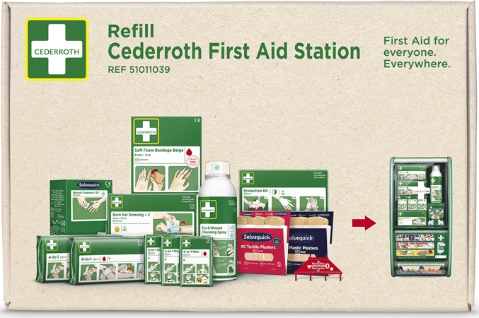 Cederroth ensiapuaseman täyttöpakkaus