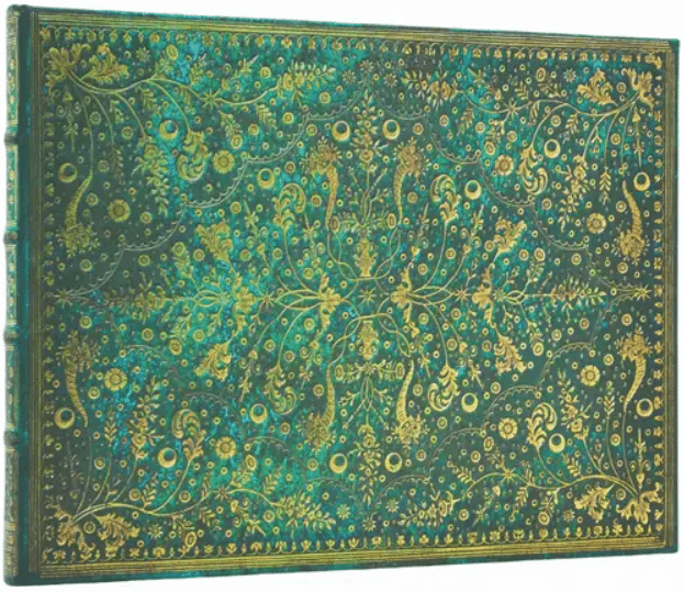 Paperblanks vieraskirja Emerald Flower