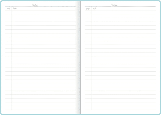 Planner Nordic colours A5 muistikirja, aqua - Image 2