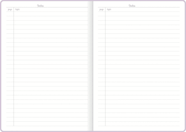 Planner Nordic colours A5 muistikirja, laventeli - Image 2