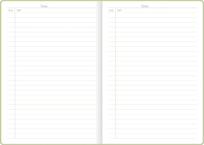 Planner Nordic colours A5 muistikirja, sammal - Image 2