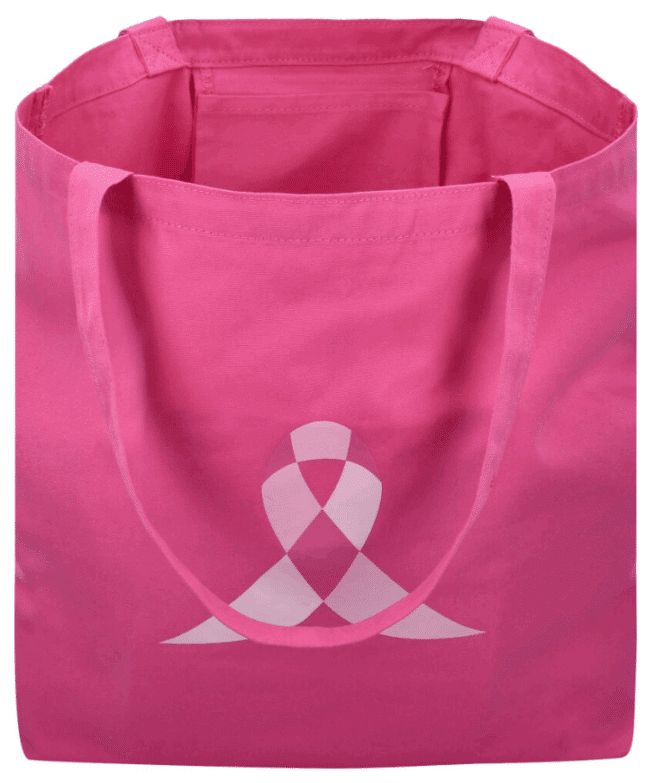 Roosa nauha kangaskassi, pinkki - Image 2