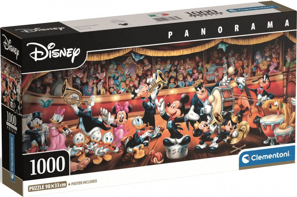 Disneyn orkesteri panorama palapeli, 1000 palaa