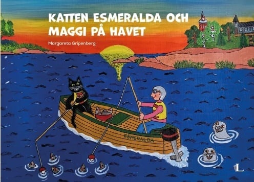 Katten Esmeralda och Maggi på havet i Hangö