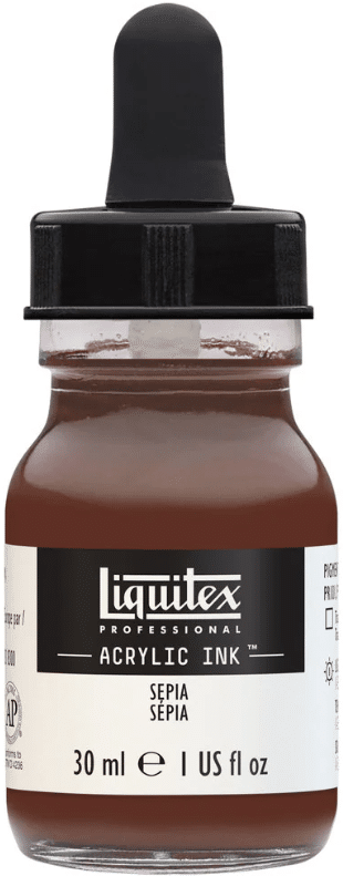 Liquitex akryylimuste 609 Sepia, 30 ml