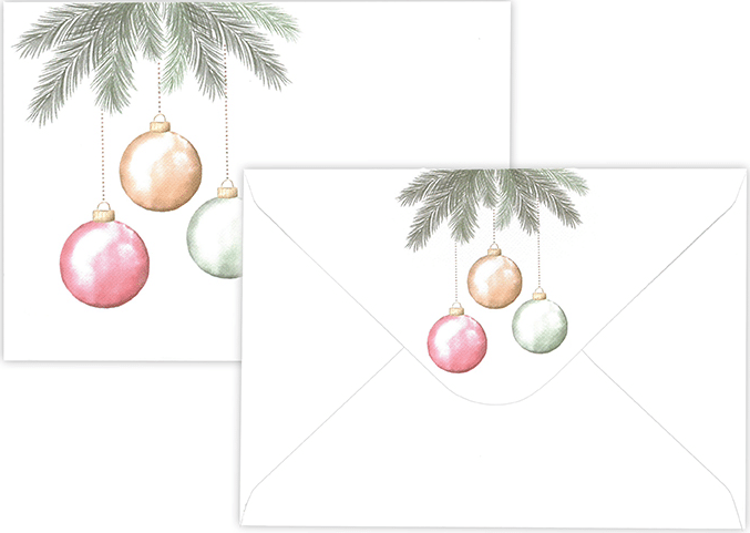 Kirjekuori C6 Lumo Kuura joulupallot, 10 kpl/pss