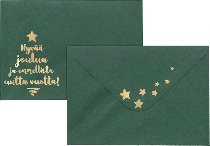 Kirjekuori C6 hyvää joulua, 10 kpl/pss