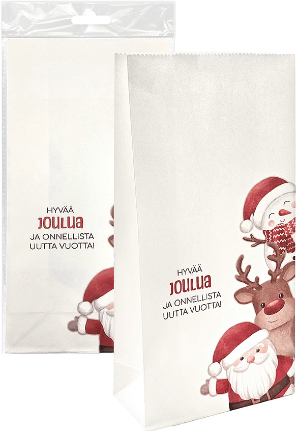 Lahjapussi iloiset jouluhahmot, 5 kpl/pss